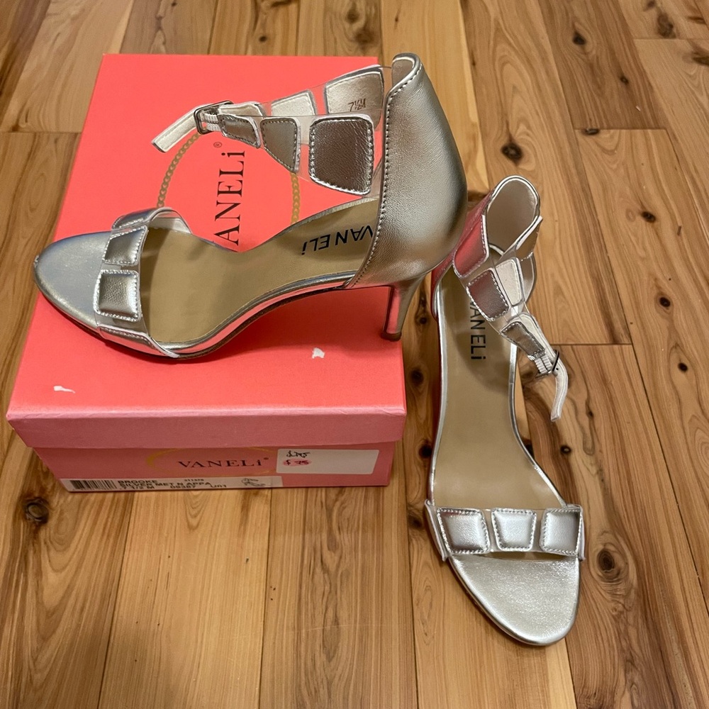 Vaneli silver heels